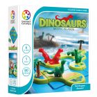 Avattu pakkaus sisältää pelilaudan, saaren muotoiset laatat joilla oleilee joko vihreä Brontosaurus tai punainen Tyrannosaurus. 