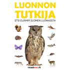 Kirjan kannessa on monia tuttuja suomalaisia eläimiä