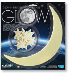 Glow Moon & Stars - pimeässä hohtava kuu ja tähdet