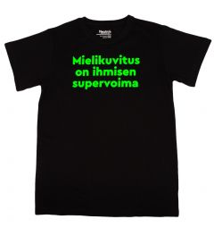 Lasten t-paita 140/146 cm - Mielikuvitus on ihmisen supervoima