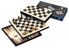 Shakki - Backgammon - Tammi, 3 peliä yhdessä