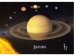 Postikortti 3D Saturnus