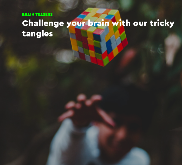Challenge your brain with our tricky tangles